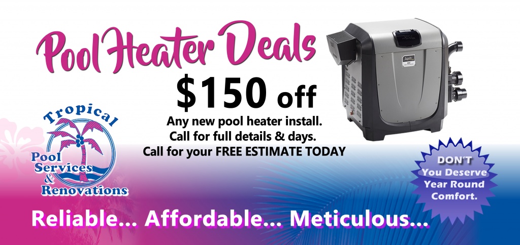 Pool Heaters Tropical Pool Services Renovations